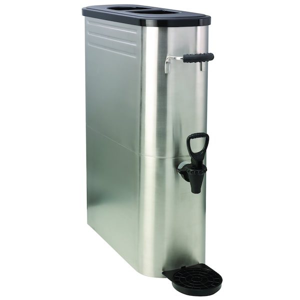 Slim Commercial Tea Urn, Stainless Steel, 5 Gallon, Brushed Stainless